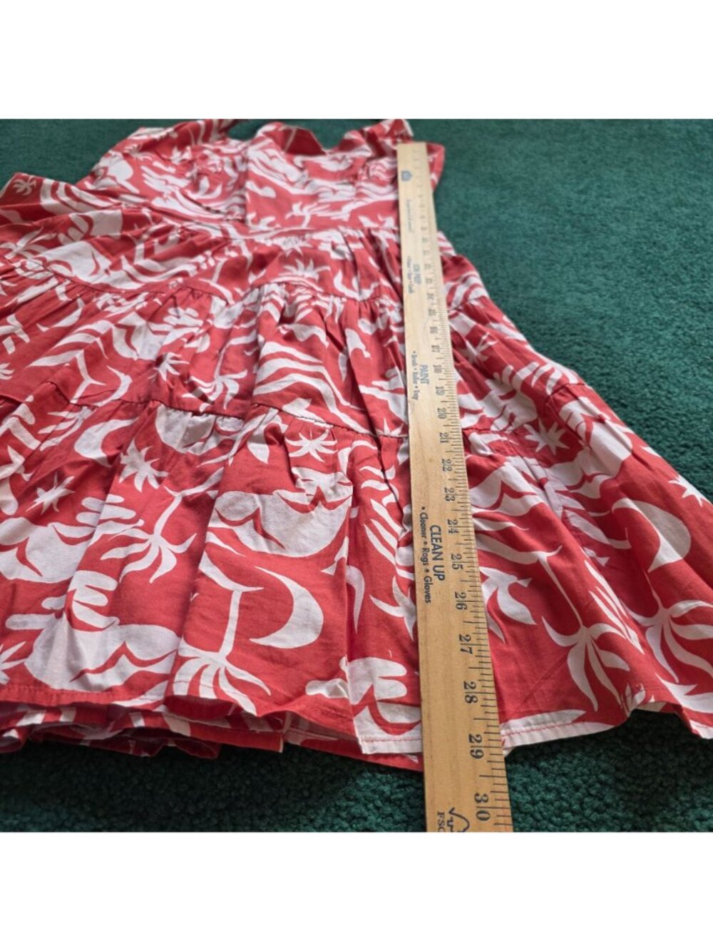 Anthropologie Daniella Manini Celandine Mini Dress Sz L Smocked Back 100% Cotton - Picture 4 of 12